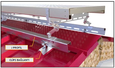 Sandviç panel-Trapez Uyumlu Mahya Yürüme Yolu 